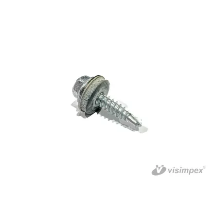 Soroló csavar + EPDM alátét, rozsdamentes 4,8x25