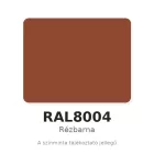 Hatlapfejű lemezcsavar DIN 7504K, 4,8x19, RAL8004/250 db