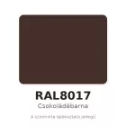 Lencsefejű sorolócsavar, festett 4,8x20, RAL8017 - 250 db
