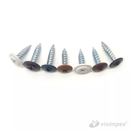 Tányérfejű (Opel) lemezcsavar, 4,2x19, RAL3009/250 db