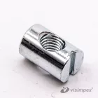 Tönkanya középfurattal, horganyzott M6x15 - 250 db