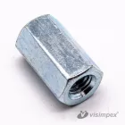 Toldó anya DIN 6334, horganyzott M10x30/13 - 200 db