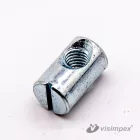 Tönkanya eltolt furattal, horganyzott M6x16, sárga horganyzott/250 db