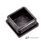 Műanyag záródugó zártszelvényhez 25x25, fekete - 200 db