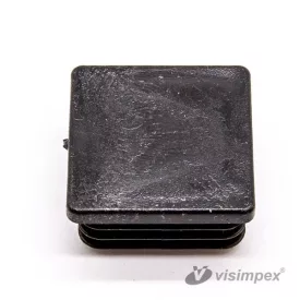 Műanyag záródugó zártszelvényhez 30x20, fekete - 50 db