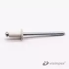 Félgömbfejű húzószegecs alu-acél, festett 3,2x12, RAL7016 - 1000 db