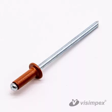 Félgömbfejű húzószegecs alu-acél, 3,2x8, RAL7016/1000 db