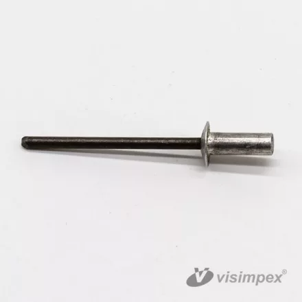 Zárt félgömbfejű húzószegecs alu-acél, horganyzott 4x9,5/1000 db