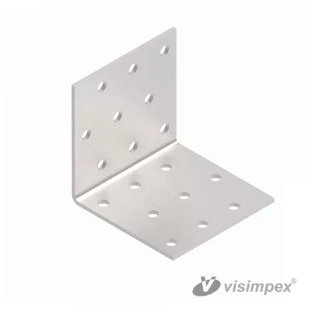 Perforált sarokösszekötő 60x60x60x2,0 - 100 db