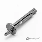 Acél beütőék, horganyzott 6x40 - 100 db