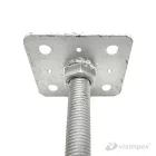Oszloptartó rejtett rögzítésű, fix anyával állítható, csavarozható 110x110x250