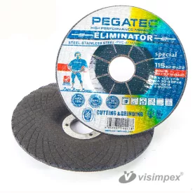 Rombusz tisztítókorong fémhez (PEGA) 115x2,8x22 - 16 db
