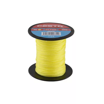 Kőműves zsinór, FESTA 50fm x 1,7mm, sárga, dobon